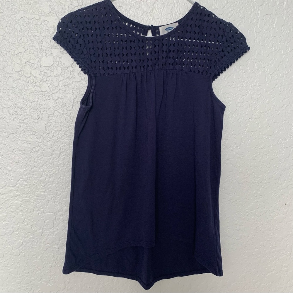 GIRLS NAVY BLUE BLOUSE